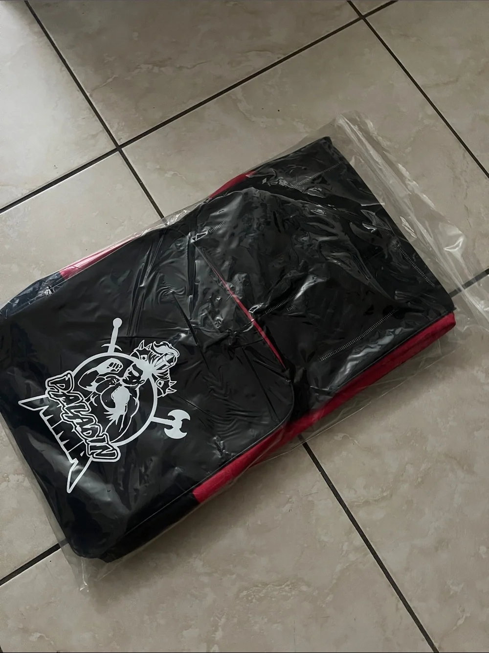 Red and Black Men’s Duffle Bag